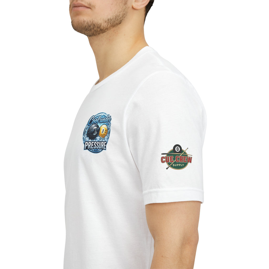 Cool Under Pressure Pool T-Shirt | Funny Billiards Graphic Tee | Cue Crew Supply