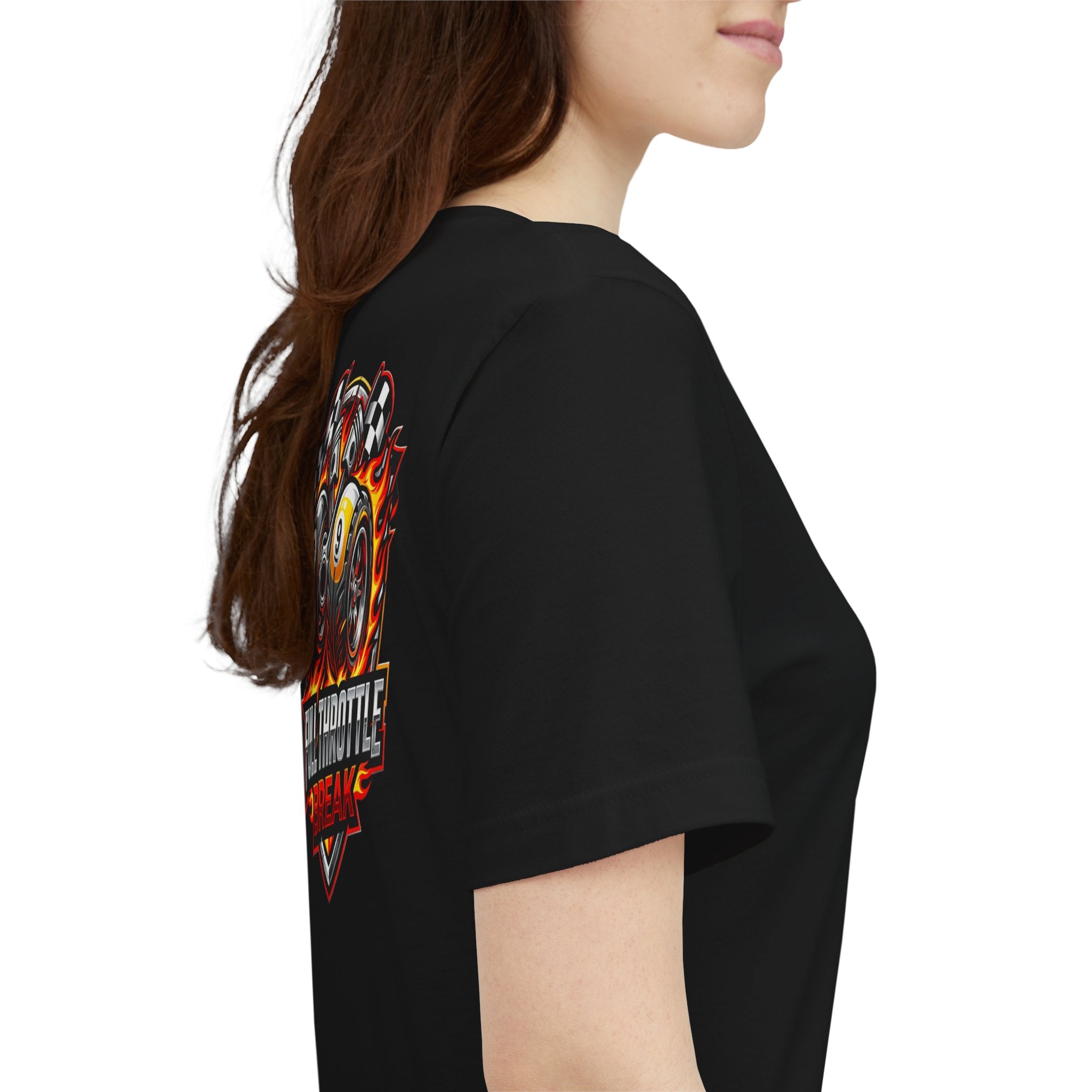 Full Throttle Break Billiards T-Shirt | Racing-Inspired Pool Player Graphic Tee | Cue Crew Supply