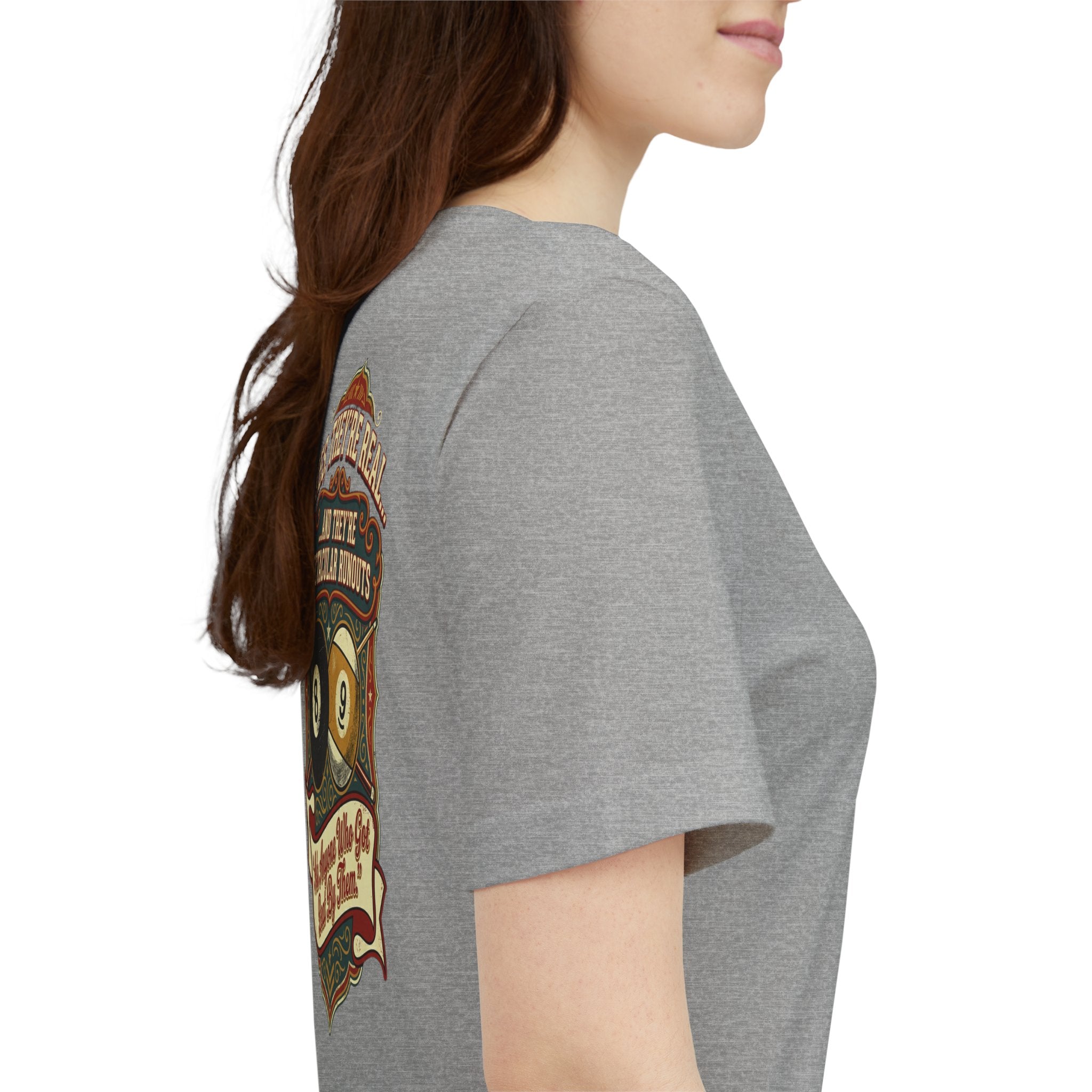 Yes, They're Real... Spectacular Runouts Pool Player T-Shirt | Funny Billiards Graphic Tee with Front & Back Print | Cue Crew Supply