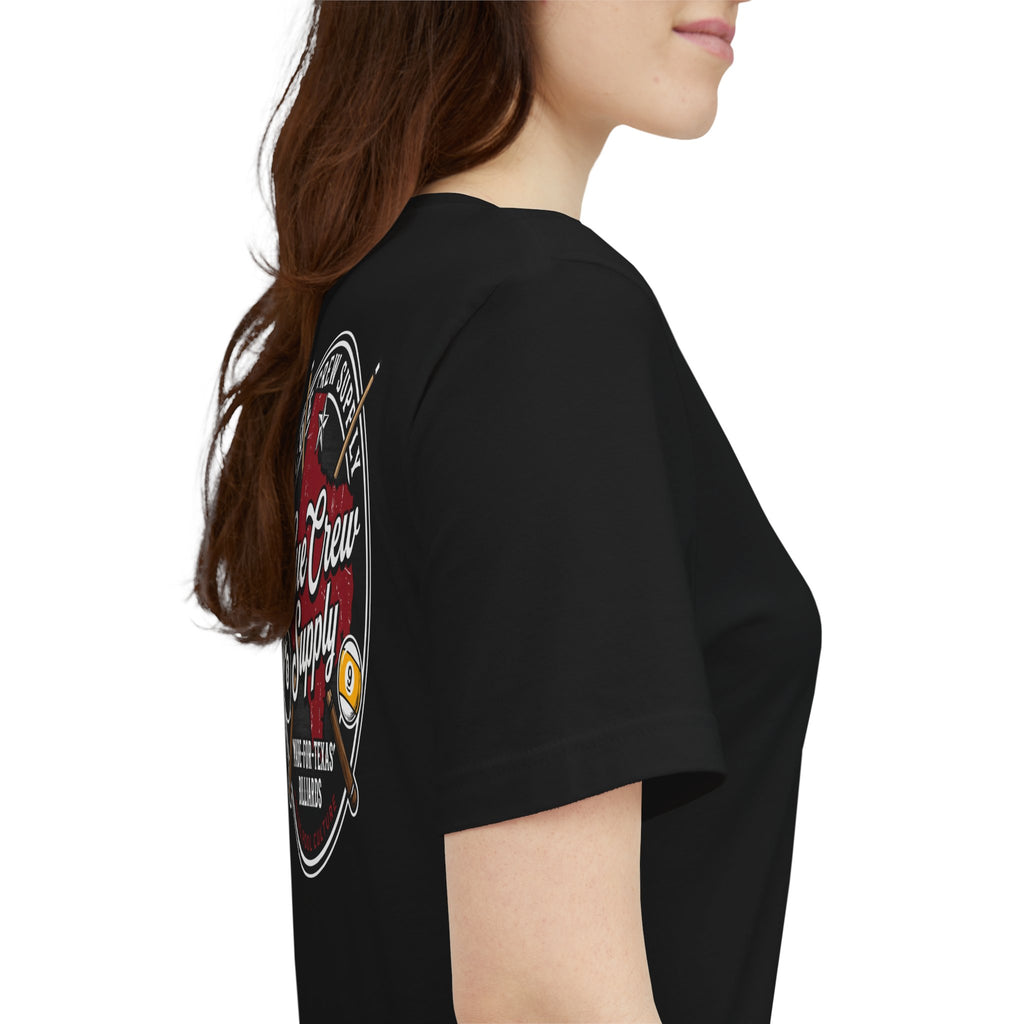 Cue Crew Supply Texas Pool Culture Billiards T-Shirt | Made for Texas Pool Players Graphic Tee