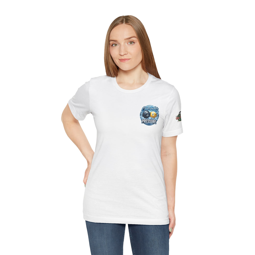 Cool Under Pressure Pool T-Shirt | Funny Billiards Graphic Tee | Cue Crew Supply