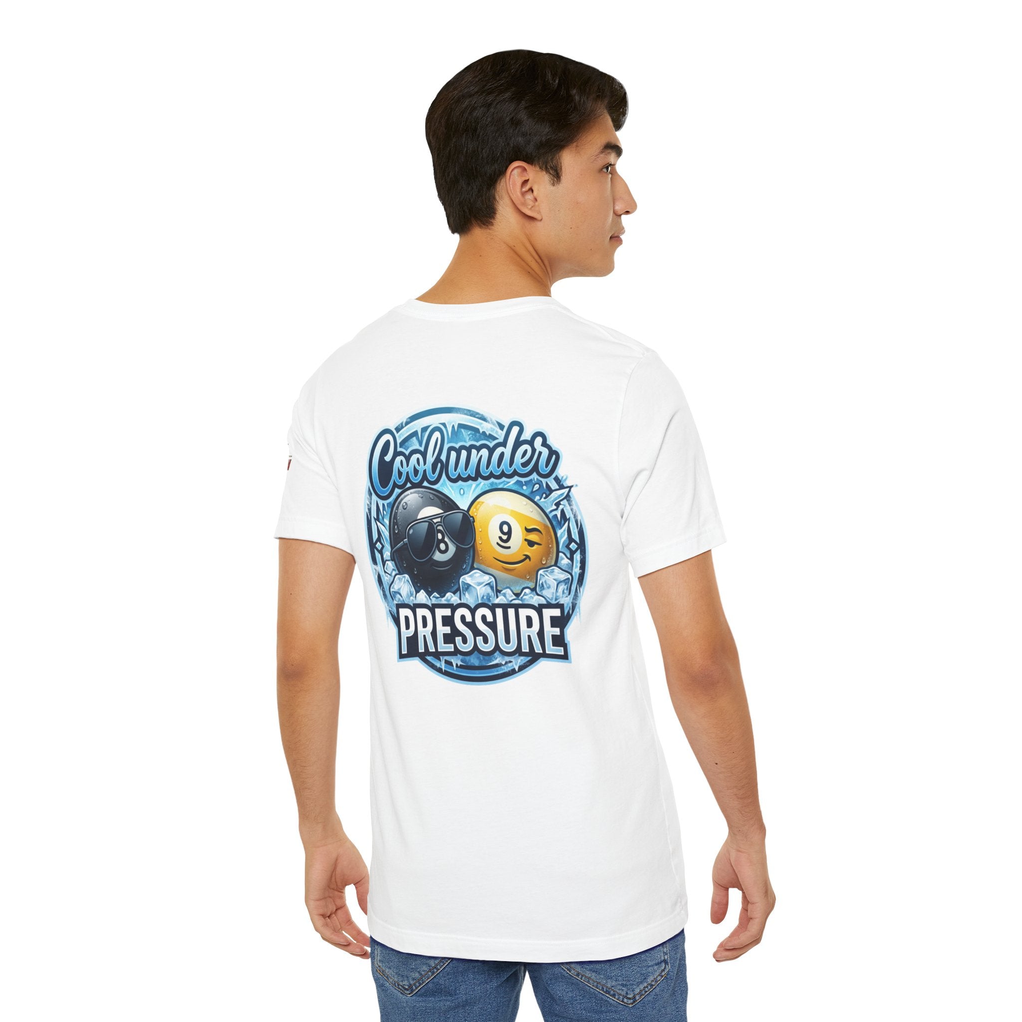 Cool Under Pressure Pool T-Shirt | Funny Billiards Graphic Tee | Cue Crew Supply