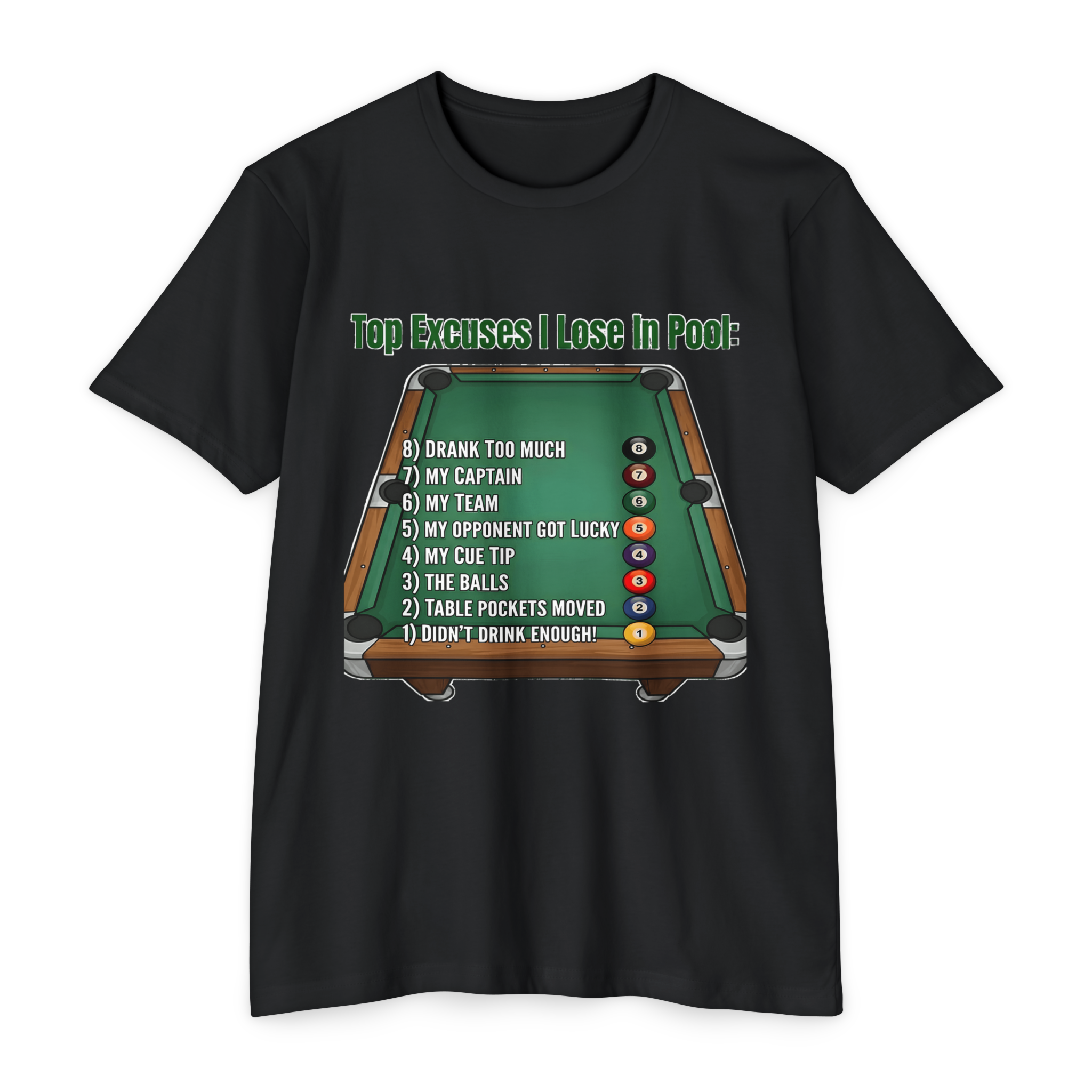 Top Excuses I Lose In Pool Tee Special Promo Next Level Tee